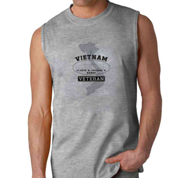 vietnam veteran coordinates hanoi sleeveless shirt