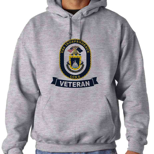 uss independence veteran hooded sweatshirt