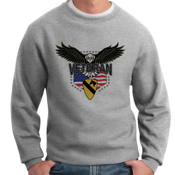 1st cavalry division w eagle crewneck sweatshirt
