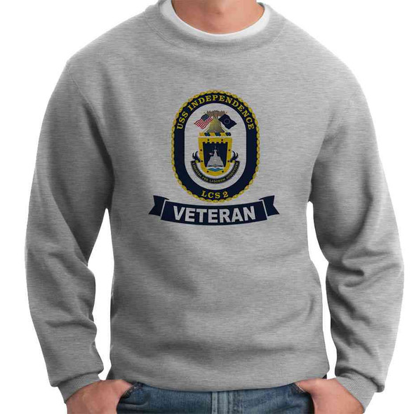 uss independence veteran crewneck sweatshirt