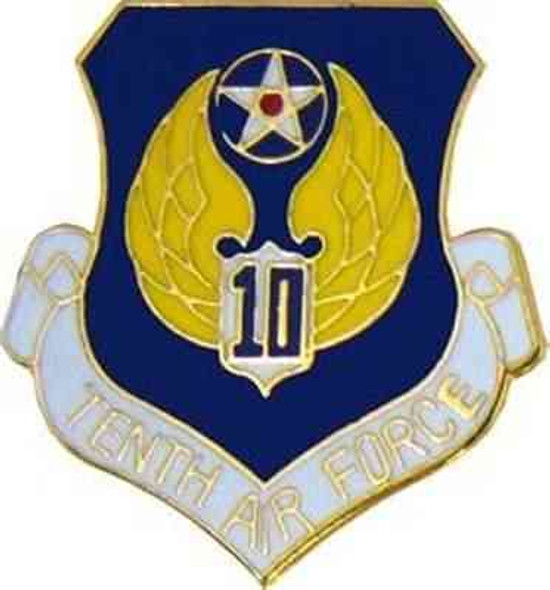 air force 10th air force hat lapel pin