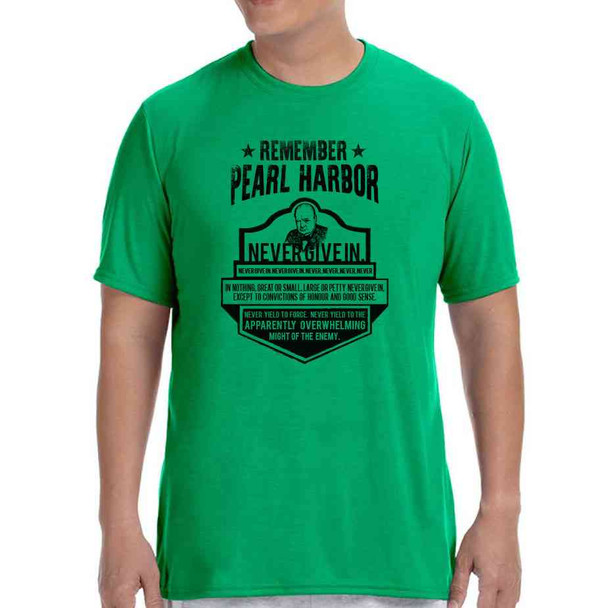75th anniversary pearl harbor churchill green tshirt
