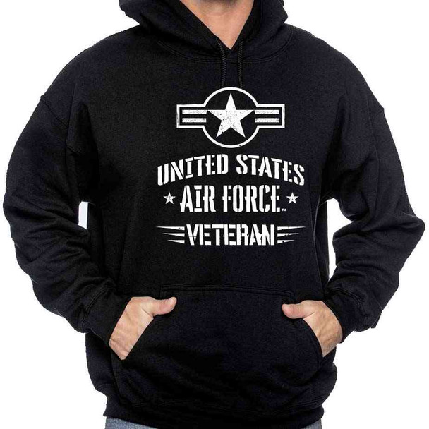 officially licensed us air force veteran hooded sweatshirt usaf roundel