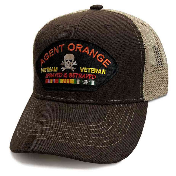 Vietnam Veteran Hat with Agent Orange Graphic