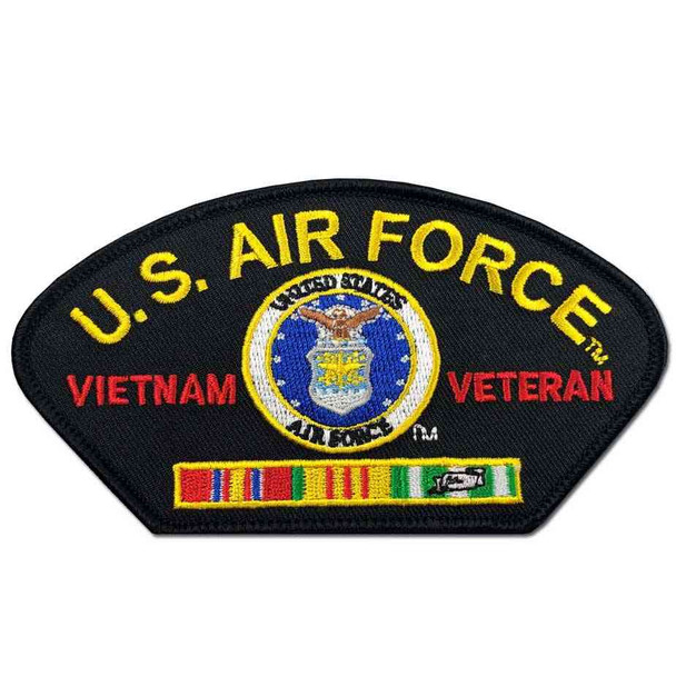 us air force vietnam veteran patch ribbons and eagle emblem
