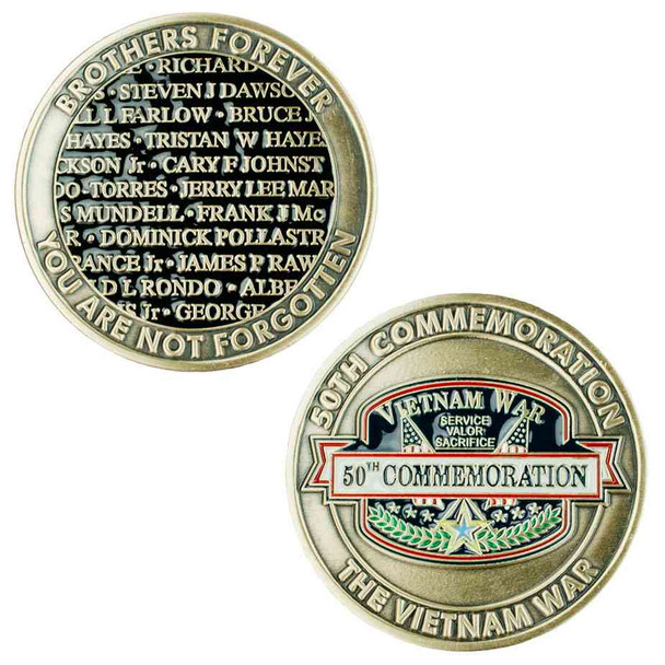 vietnam war 50th commemoration challenge coin limited issue