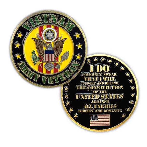 u s army vietnam veteran challenge coin limited issue