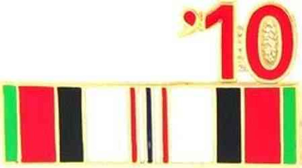 2010 afghanistan veteran campaign ribbon pin