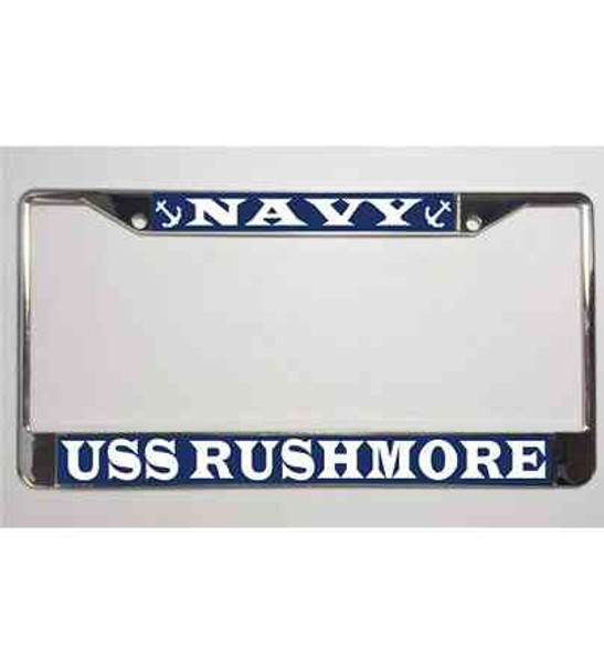 uss rushmore license plate frame