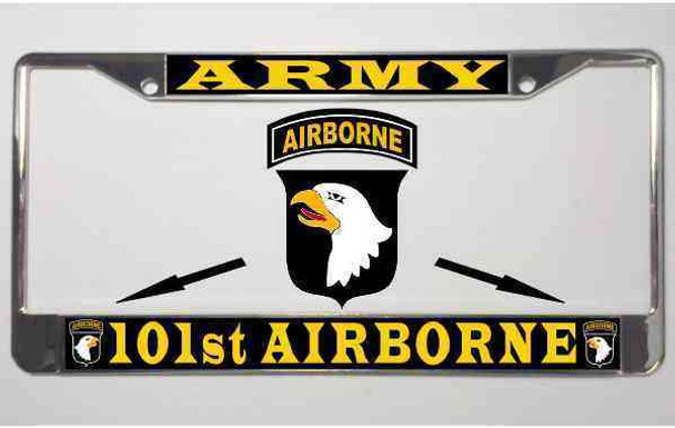 army 101st airborne license plate frame