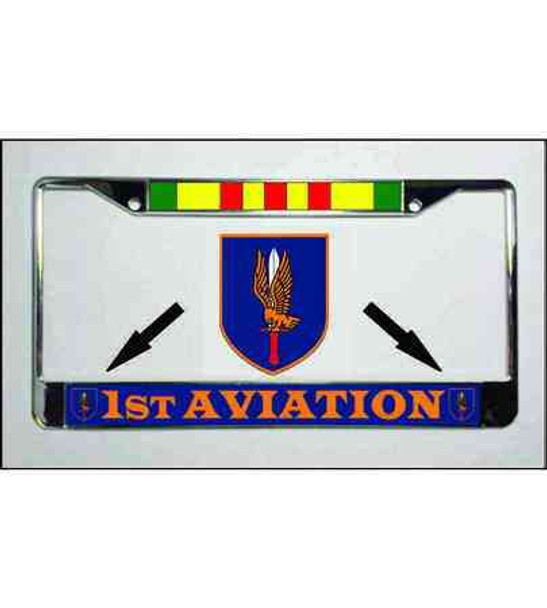 army 1st aviation vietnam veteran license plate frame