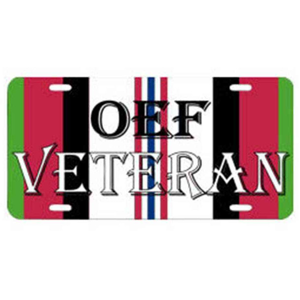 oef afghanistan veteran license plate