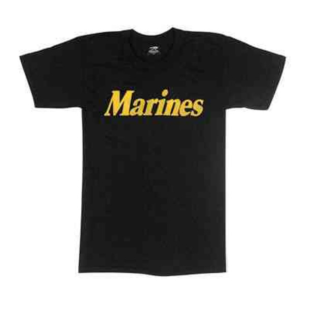 marines training shirt black gold