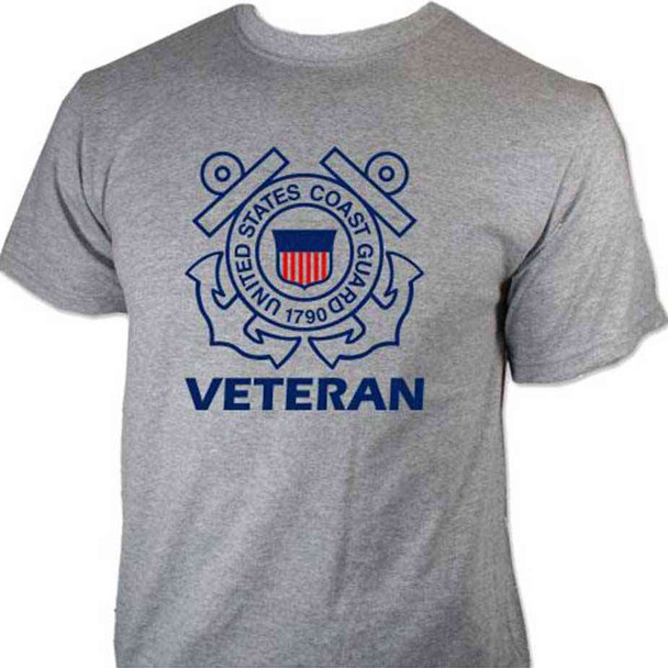 veteran us coast guard emblem tshirt