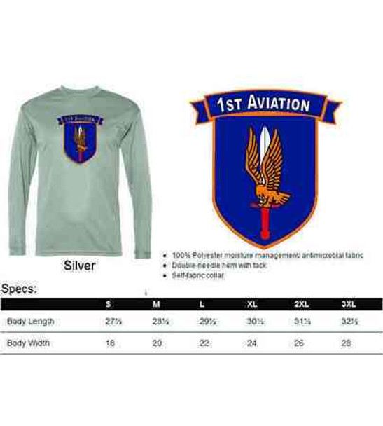 army 1st aviation performance long sleeve shirt