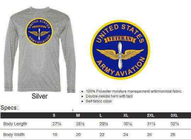 u s army aviation veteran performance long sleeve shirt