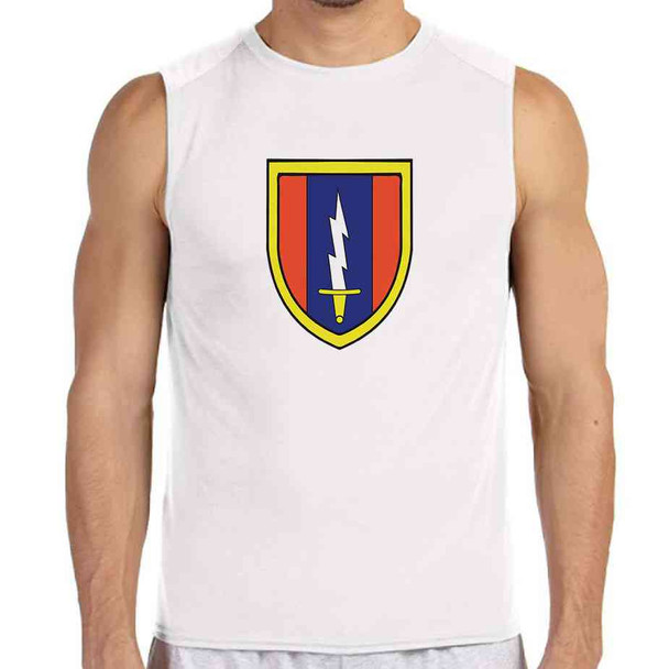 1st signal brigade white sleeveless shirt