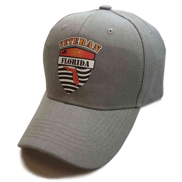 florida veteran map special edition gray hat