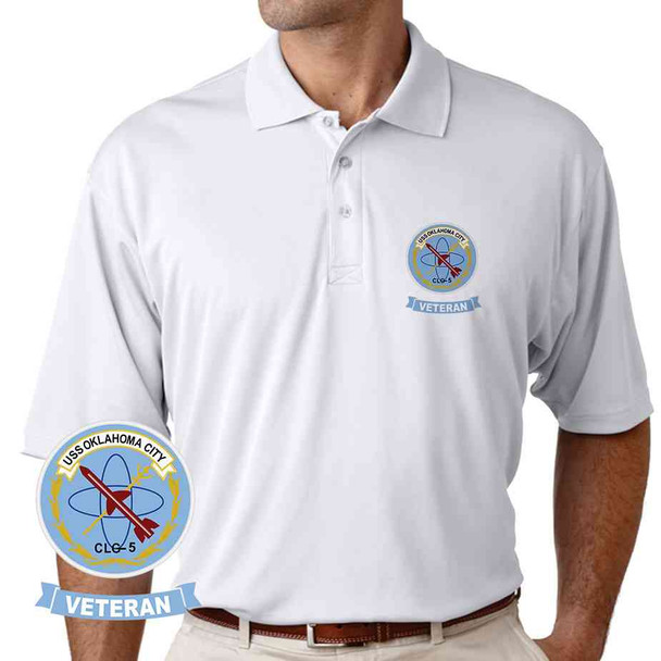 uss oklahoma city veteran performance polo shirt