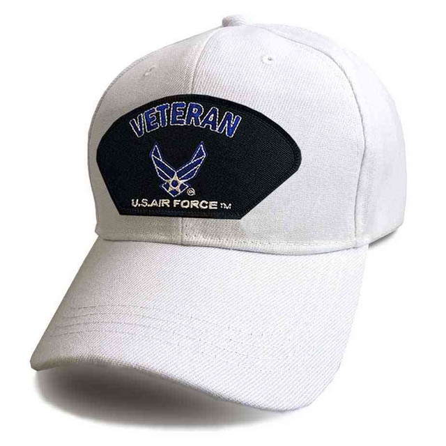 AES U.S. Air Force Wings Embroidered Cap - Olive Green Military Hat With Hook & Loop Strap - Officially Licensed - View #3