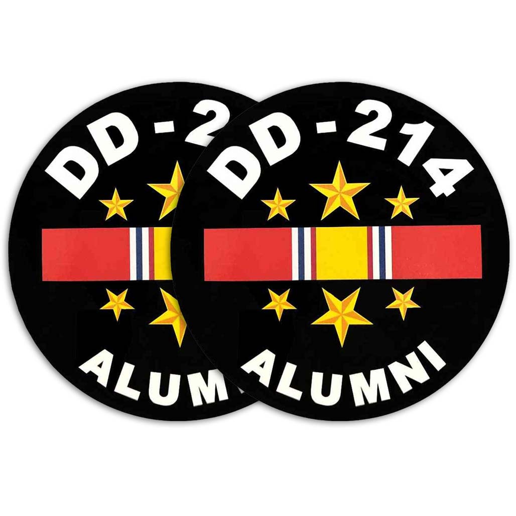 Set of 2 Sticker DD 214 Alumni Decal Red and Blue U.S Army Veteran for Truck Helmet Window Car Bumper Military United States 4.5 in Set of 2 Sticker DD 214 Alumni Decal Red and Blue U.S Army Veteran for Truck Helmet Window Car Bumper Military United States 4.5 in