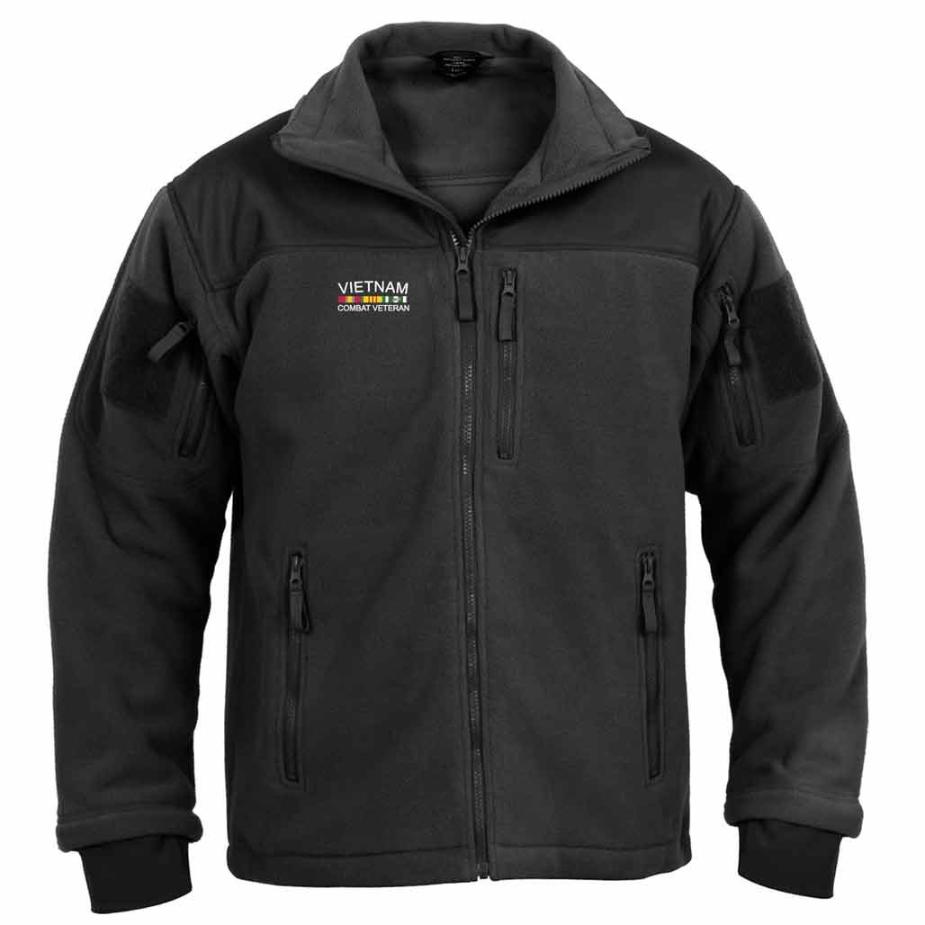 Vietnam Combat Veteran Special Ops Tactical Fleece Jacket