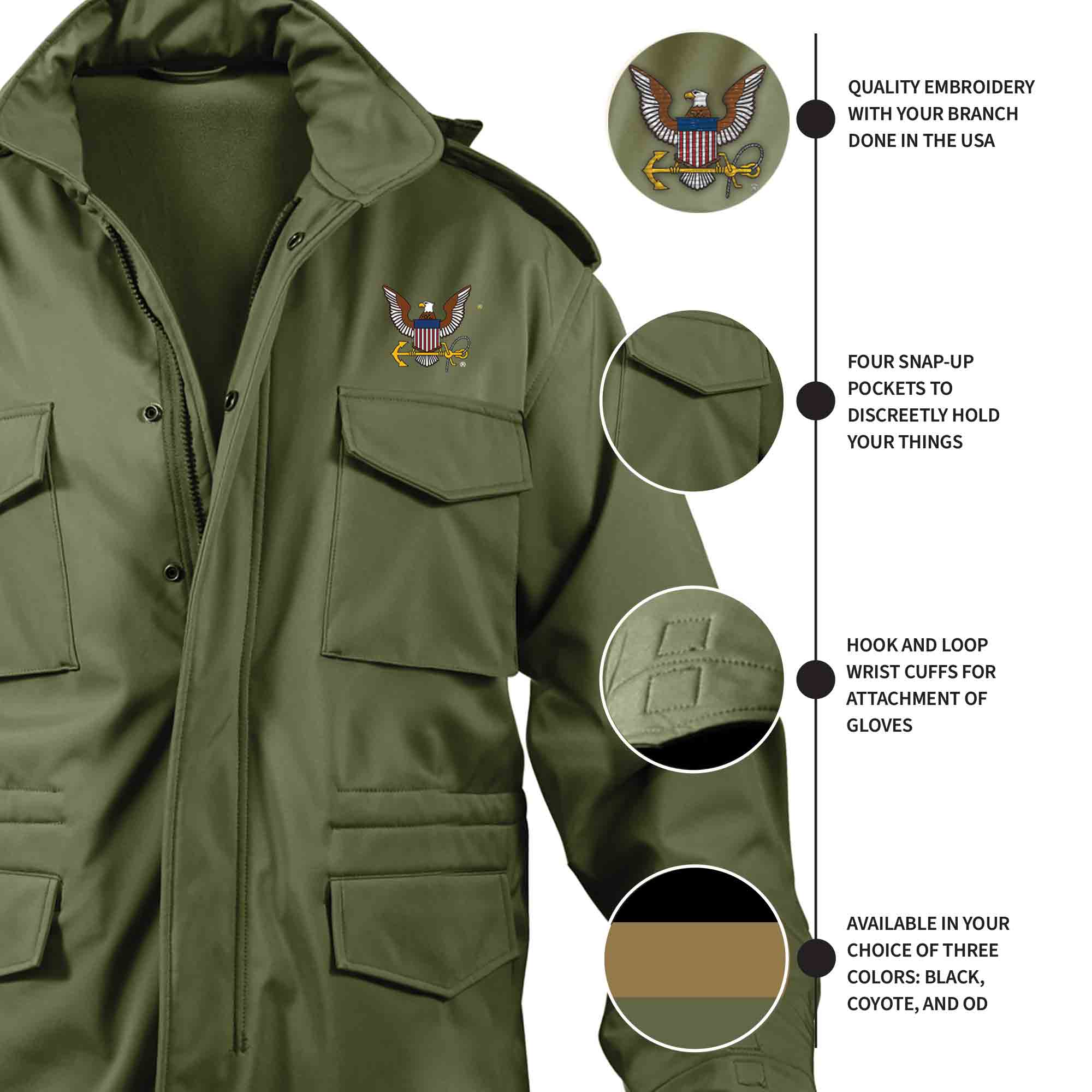 Us Customized US Military M-65 キムタクウエバ