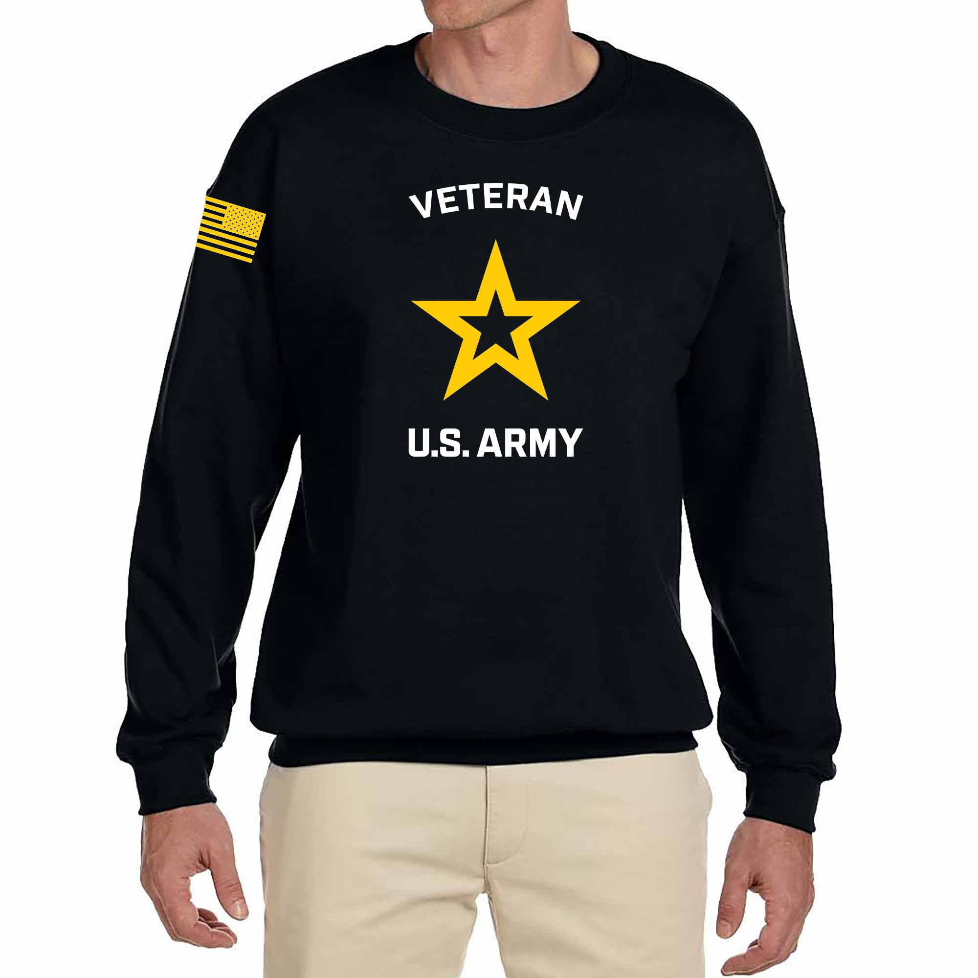 NEW US Army Veteran Logo Crewneck Sweatshirt