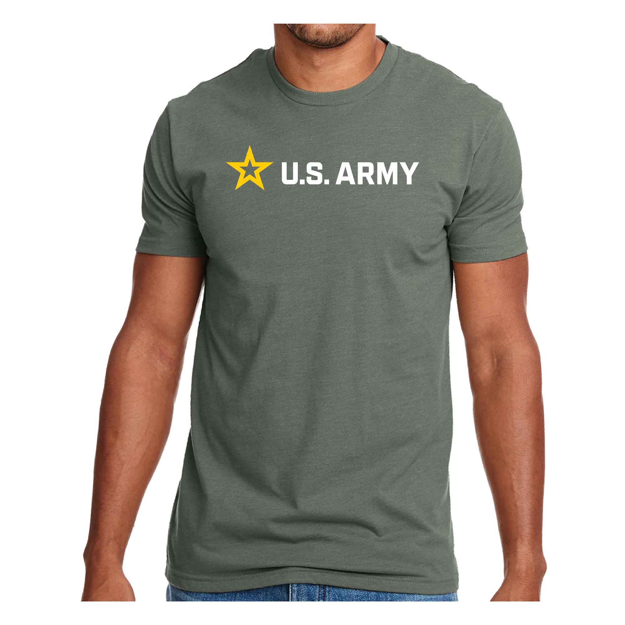 U. S. Army Logo over American Flag. Poster by Serge Averbukh - Instaprints