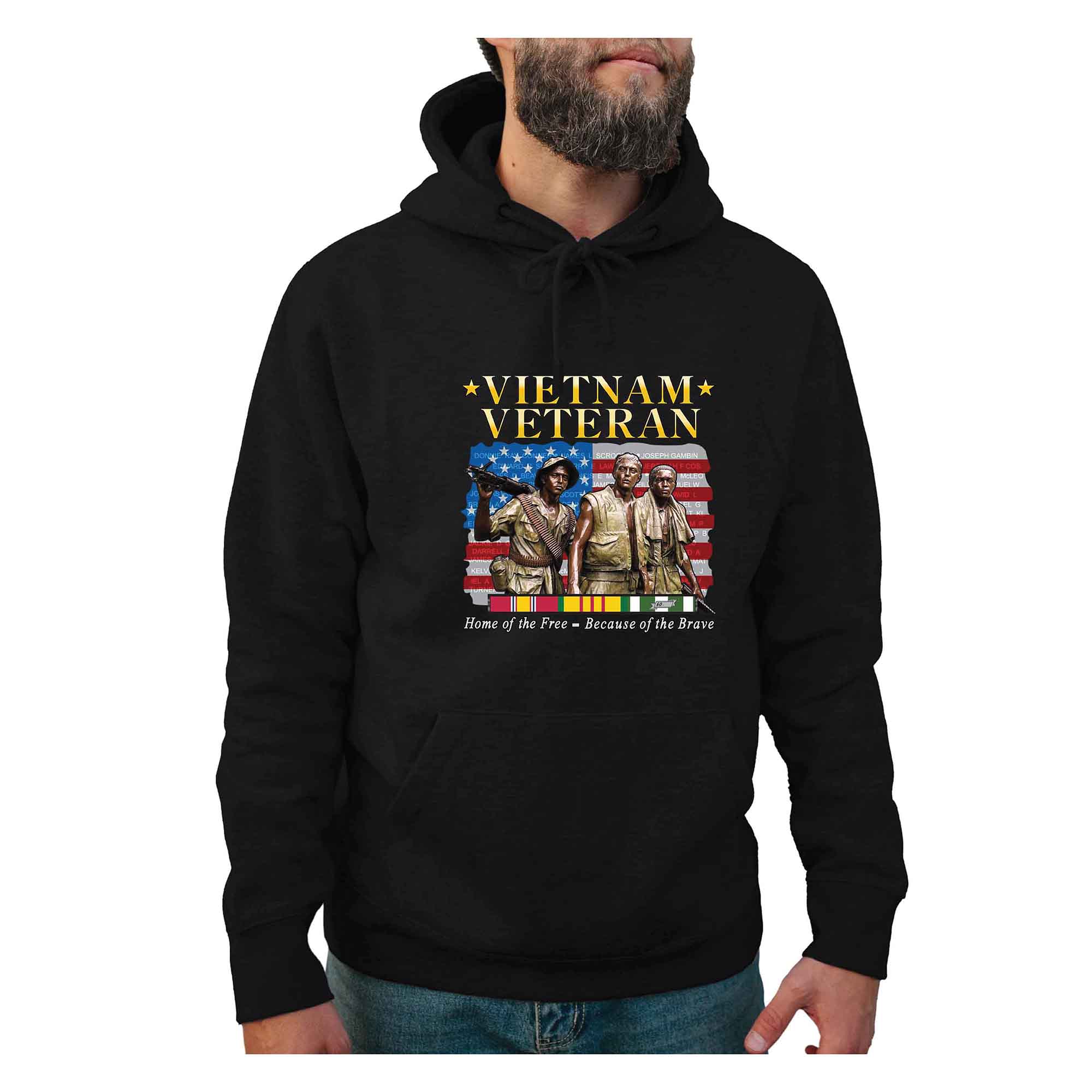 Vietnam Veteran - Home of the Free - Because of the Brave Hoodie