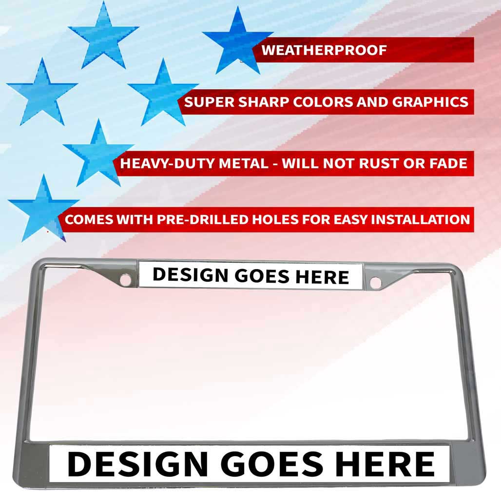 Navy Shellback Metal License Plate Frame