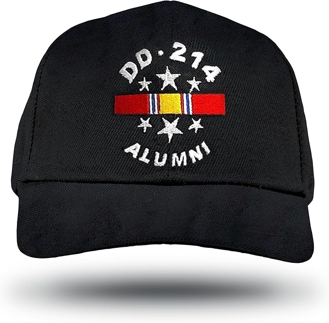 US Veteran DD-214 and National Service Ribbon Hat | VF