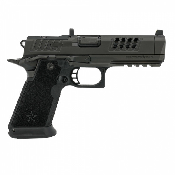 Staccato 2011 HD P4.5 X Serrations, Magwell and Trijicon Night Sights