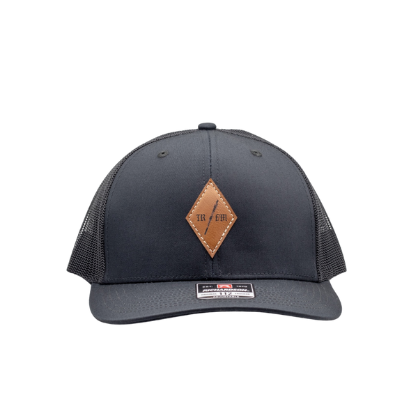 TR / FM Leather ID Patch Hat White/Brown