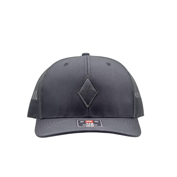 TR / FM Leather ID Patch Hat Black/Black