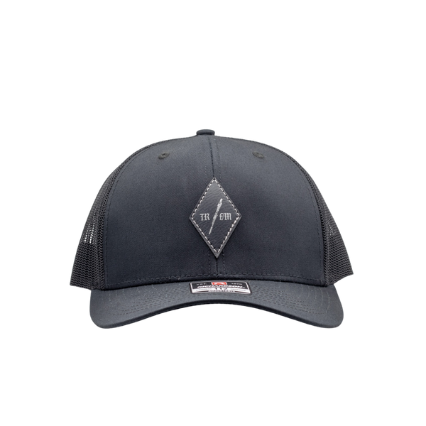 TR / FM Leather ID Patch Hat White/Black
