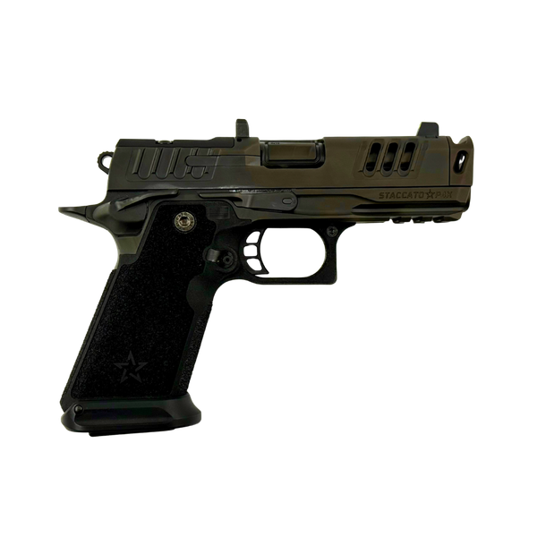 STACCATO PREMIUM P4X DLC BARREL TRIJICON NIGHT SIGHT WITH X-SERIES SERRATIONS (MAGWELL)