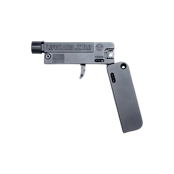 Trailbazer Lifecard Aluminum Folding .22 LR w/ Threaded Barrel - Black