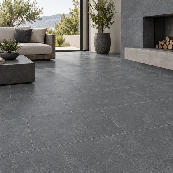 12X24 CEMENTO NERO — DUR-CEMNER-12X24-TIL-MAT — installed scene