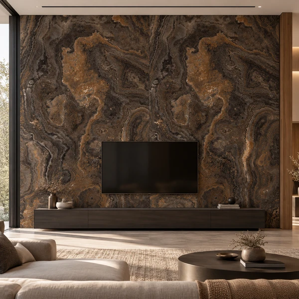 48x96 HONEY ONYX — LIO-HONONY-48X96-SLAB-LUS-9MM — installed scene