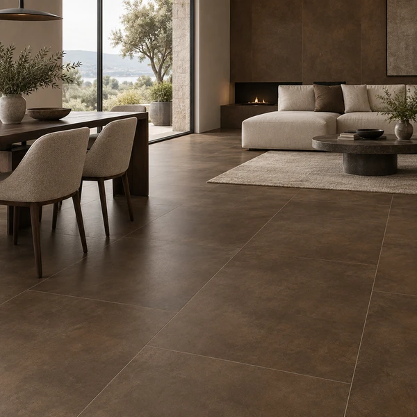 24X48 LUXE — GUL-LUX-24X48-TIL-UMBER-MAT — installed scene