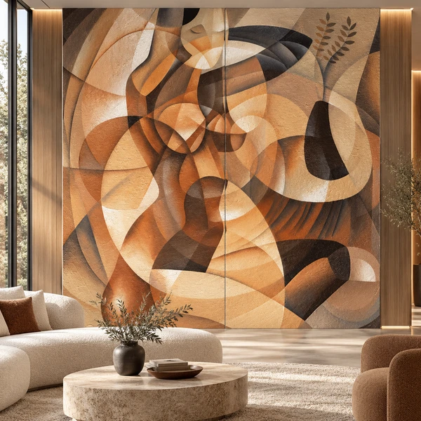 48X96 LIO ABSTRATO MODA — LIOABSMOD-48X96-SLAB-LUS-9MM-A — installed scene
