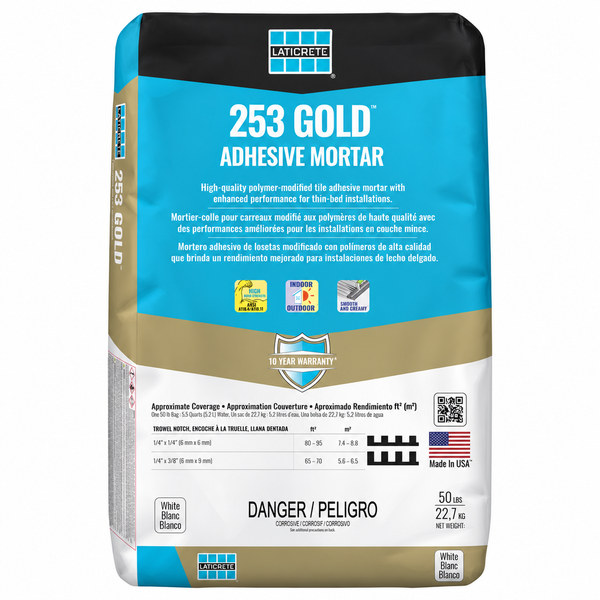 50LB 253 GOLD THINSET — White — 253GOLTHI-50LB-THIN-WHITE — product shot