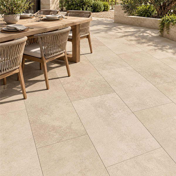 24" x 48" FR20 LIMESTONE — SIL-FR2LIM-24X48-PAV-20MM — installed scene
