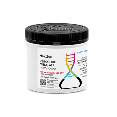Pergolide 1 mg/scoop, Oral Powder, 100 Scoops (1.25cc Scoop) Pergolide 1 mg/scoop, Oral Powder, 100 Scoops (1.25cc Scoop)