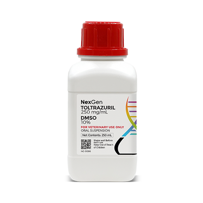 Toltrazuril 250 mg/mL + 10% DMSO, Oral Suspension, 250mL Toltrazuril 250 mg/mL + 10% DMSO, Oral Suspension, 250mL