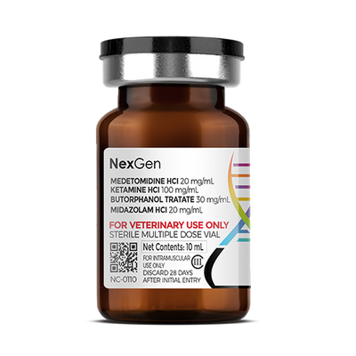 MKBM‚Ñ¢ (Medetomidine HCl 20 mg/mL + Ketamine HCl 100 mg/mL + Butorphanol Tartrate 30 mg/mL + Midazolam HCl 20 mg/mL), Injectable Solution, 10mL MKBM‚Ñ¢ (Medetomidine HCl 20 mg/mL + Ketamine HCl 100 mg/mL + Butorphanol Tartrate 30 mg/mL + Midazolam HCl 20 mg/mL), Injectable Solution, 10mL