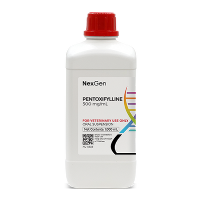 Pentoxifylline 500 mg/mL, Oral Suspension, (1000mL) Pentoxifylline 500 mg/mL, Oral Suspension, (1000mL)