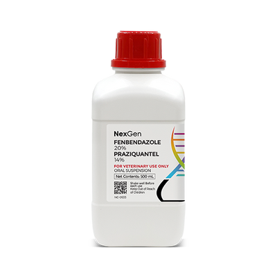 Fenbendazole 20% + Praziquantel 14%, Oral Suspension, 500mL Fenbendazole 20% + Praziquantel 14%, Oral Suspension, 500mL