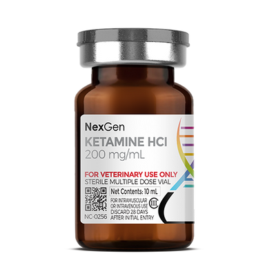 Ketamine HCl 200 mg/mL, Injectable, (10mL)